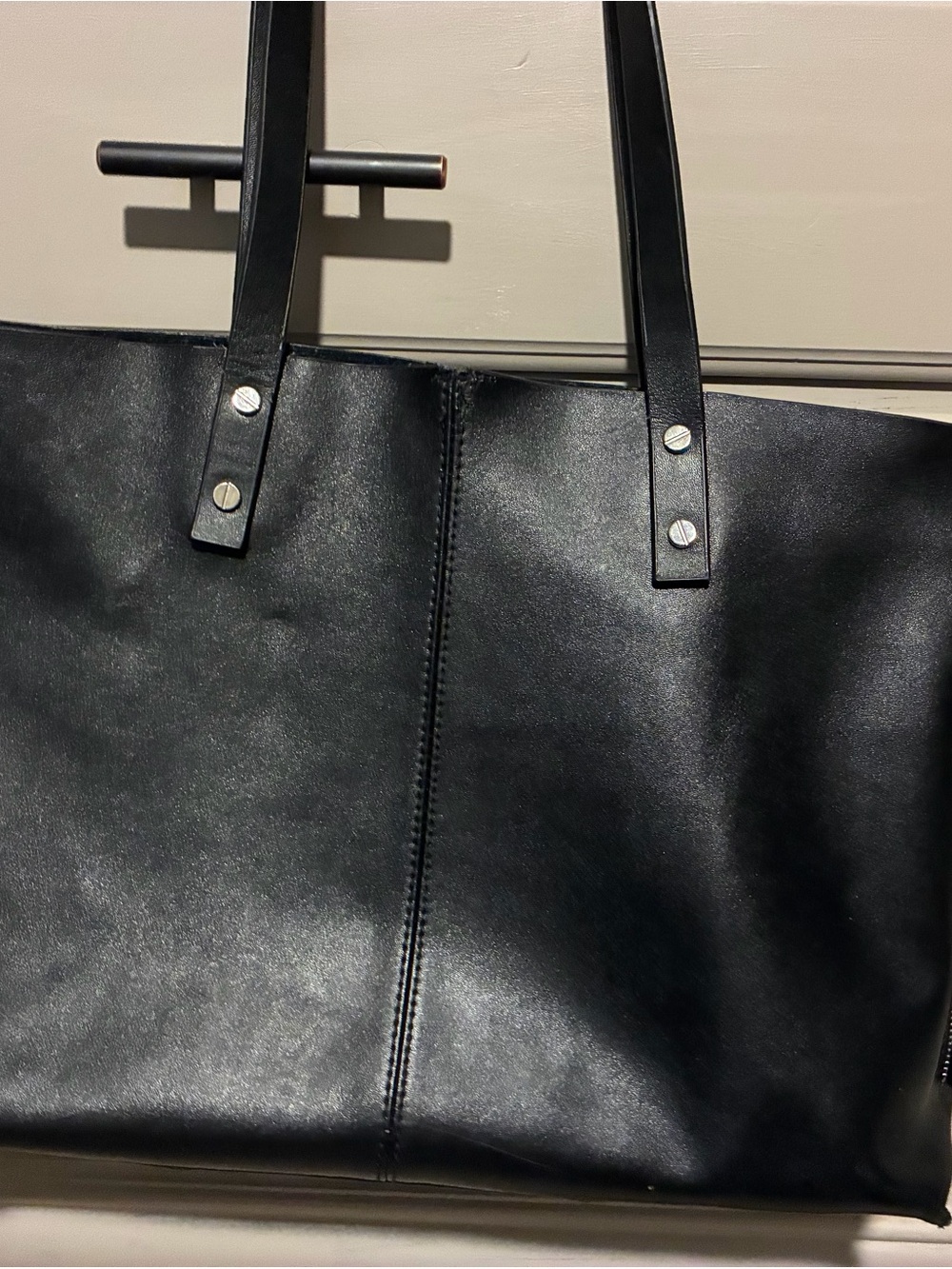 Leather Tote Bag - Sleek Everyday Carry